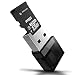 Produktbild Mini USB A Adapter für Micro SD / Micro SDHC / T-Flash Karten Leser Card Reader Kartenlesegerät|LED|(schwarz)