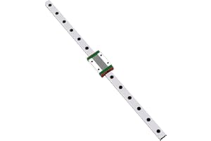 GooEquip MGN12H Mini guida lineare 250 mm con blocco di carrello MGN12H per stampanti 3D fai da te e macchina CNC XYZ (250 mm, binario + MGN12H)