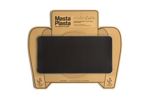 Dark Brown MastaPlasta Self-Adhesive Leather Repair Patches. Choose size/design. First-aid for sofas, car seats, handbags, jackets etc. (DARK BROWN PLAIN 20cmx10cm)