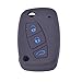 KMH Silicone Key Cover Fit for Fiat Punto Flip Key (Black with Blue) RS.199.00