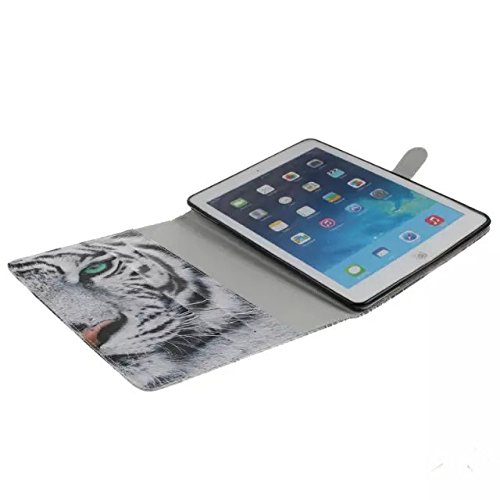 iPad Mini 1/2/3 Hülle, Deenor Bunt Painting und Stilvoll Brieftasche Tasche PU Leder Flip Protective Stand Tasche Schutzhülle Hülle für Apple iPad Mini 1/2/3 Generation.[Tiger] - 8