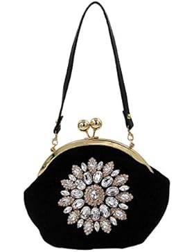 Frauen High-End-Luxus Mehrfarbige Abendtasche Diamant-Handtasche