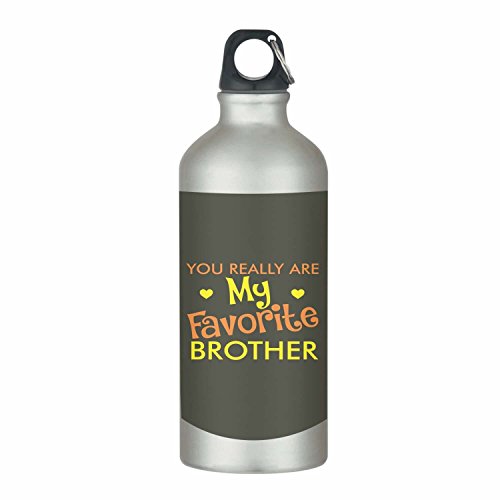 YaYa Cafe™ Brother Favorite Brother Stainless Sipper Water Bottle 600 ml Birthday Gifts Rakhi