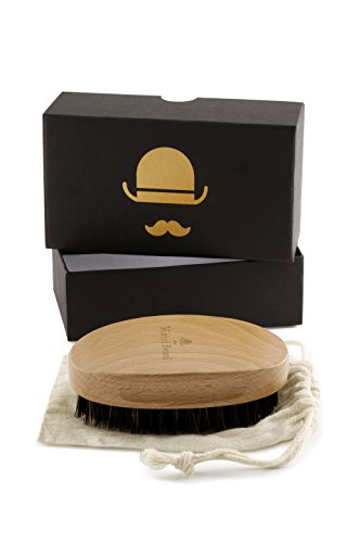 Minted Beard Bartbürste – natürliche Wildschweinborsten – handgefertigt aus Buchenholz - 2