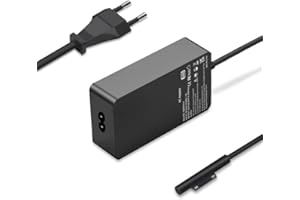 FEWRJG Cargador Microsoft Surface Pro 65W, Compatible con Surface Pro 8, X, 7, 6, 5, 4, 3, Surface Laptop 4, 3, 2, 1, Surface Book, Go 3, 2, 1