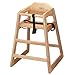 Produktbild Oypla Stackable Kids Baby Holz Fütterung Kommerziellen Home High Chair - Natural