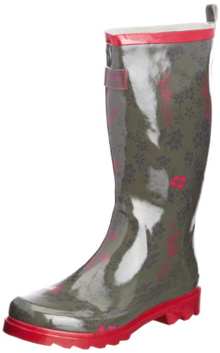 Regatta Womens Lady Libertine Wellington Boots RWF307 0STF39 Dusty Olive/Virtual Pink 6 UK, 39 EU