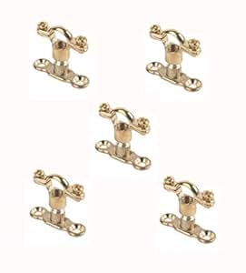 Visua Messing-Munsenringe mit Rückplatten, für 15-mm-Rohre, M10-Gewinde