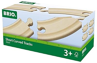 BRIO World - 33337 - PETITS RAILS COURBES - 90 mm