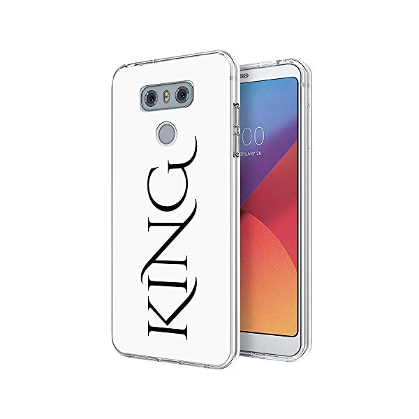 Finoo Hardcase Handyhülle für Dein LG G6 Made In Germany Hülle mit Motiv und Optimalen Schutz Tasche Case Cover Schutzhülle für Dein LG G6 - King Font White – Bild 3