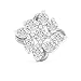 Myzevar Cubic Zirconia 18K White Gold Plated Sterling Silver Nose Pin RS.399.00