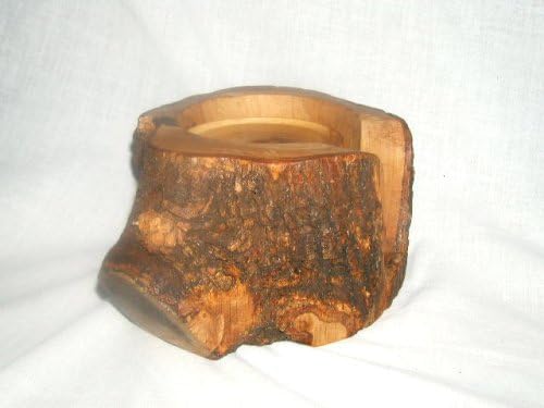 Decorative olive wood Natural coasters with holder