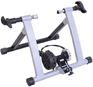 homcom Rullo per Bicicletta Allenamento a Magnetico Pieghevole in Acciaio,  Trainer per Bici da 26\