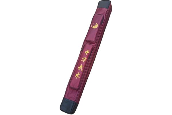 SOFIALXC Taichi Sac de Transport pour épée - Sac d'épée Kung Fu Chinois Sacoche Simple et Double Couche Sacoche pour Armes à feu Armes Martiales Sac Kung Fu,Doublewinered