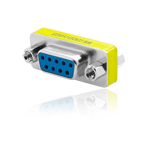 IIEasy DB9 RS232 Serieller Nullmodem-Adapter – Buchse auf Stecker – Eine kostengünstige Methode, ein Straight-Through-Kabel in ein Nullmodem-Kabel zu verwandeln-2 Stück - 2