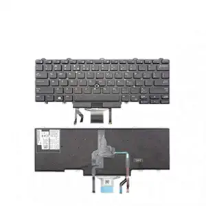 Tulsi Replacement Laptop Keyboard for Dell Latitude E5450 E5470 E5480 E7450 E7470 E7480 E7250 (Black)