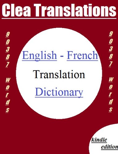 English To French Dictionary (English Edition) livre