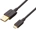 AmazonBasics USB 2.0 A-Male to Micro B Cable (2 Pack), 3 feet, Black RS.479.00