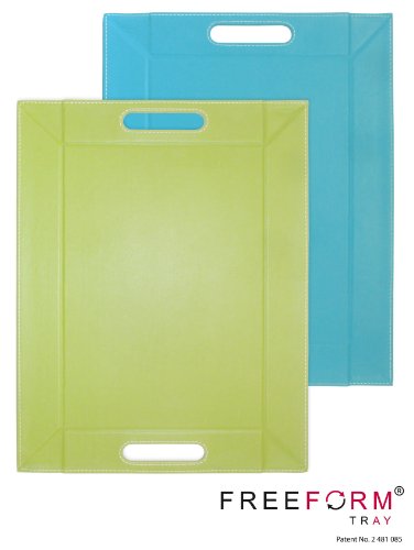 Tradestock I Style My Home Tablett, klein, 45 x 35 cm, Grün / Türkis - 3