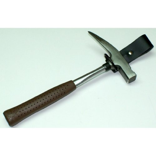 Spar-Set 2 Stück: Hammerhalter / Ratschenhalter / Holster für Taschenlampen, Werkzeuge etc. aus echtem Leder mit rundem Stahlbügel - 6