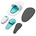 TRIXES Vibrating Exfoliating Hair Removal 6 Pad Set for Smooth Skin on Legs Arm Face Top Lip