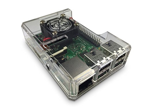 GorillaPi Clear Raspberry Pi 3 Raspberry Pi 2 Case Model B and B Fan - Tough Clear Plastic Raspberry Pi Case Offers Excellent Protection and Fan Cooling Included GorillaPi Clear Raspberry Pi 3 Raspberry Pi 2 Case Model B and B Fan - Tough Clear Plastic Raspberry Pi Case Offers Excellent Protection and Fan Cooling Included