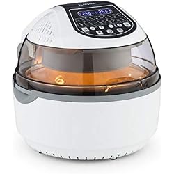 Klarstein VitAir Turbo Smart Friteuse à air chaud - friteuse à air chaud , friteuse , 1400W , 10L , 20 programmes , 50-230 °C , Écran LCD , Timer , blanc