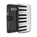 Produktbild STUFF4 PU-Leder Hülle/Case/Tasche/Cover für Samsung Galaxy Grand Prime / Klavier/Piano Muster / Schaltfläche/Tasten Kollektion