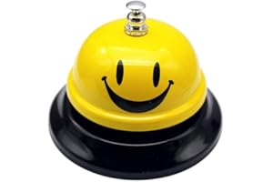 BEEK Tischklingel, Rezeptionsklingel mit Knackigem Klingeln, Handglocke Aus Edelstahl Gefertigt für Restaurants, Hotels