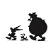 Produktbild Asterix und Obelix Disney Cartoon Aufkleber – Decals für MacBook – Schwarz Vinyl
