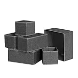 NOCH MEHR MÖGLICHKEITEN: Klein, simpel, aber dennoch vielseitig einsetzbar; durch diese Boxen können Sie Ihr Make-up auf dem Schminktisch ordnen, kleine Souvenirs in der Kommode übersichtlich aufbewahren oder Babykleidung sowie DIY-Zubehör an einem Platz verstauen