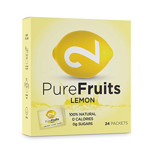 DUAL Pure Fruits Lemon|Zumo En Polvo De Lemón Real 100% Natural|Bebida Refrescante Enriquecida Con Vitamina C|2g Por Sobre|52l De Zumo|Certificado|24 Sobres Sin Azúcar Ni Aditivos|Hecho En La UE