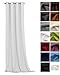 Produktbild heimtexland ® Thermo- Verdunklungsgardine Ösenschal isolierend verdunkelnd schalldämmend Blickdicht Gesund Wohnen Vorhang ÖKOTEX Gardine HxB 245x135 Kalk-Weiß Typ139
