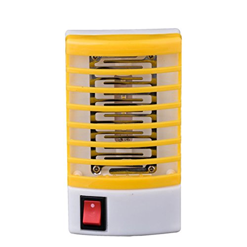 Preisvergleich Produktbild VENMO Moskito killer Insektenvernichter Elektrisch Ultravioletter LED Insektenlampe Indoor Mückenfalle Mücken Beseitiger Insektenfalle UV Mückenlampe Steckdose Elektrische Moskito Fliegen Bug Insektenfalle Killer Nacht Lampe Lichter (yellow)