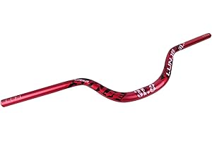 ROADNADO Bike Handlebar 31.8 * 720mm Riser 90mm Extra Long Wide Riser Bar Aluminum Alloy Bicycle Handlebars Bike Bars for Cycling MTB Mountain Road Bike (Red)