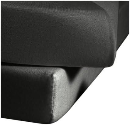 Fleuresse Jenny Jersey Fitted Bed Sheet, Jersey, charcoal, 100x220