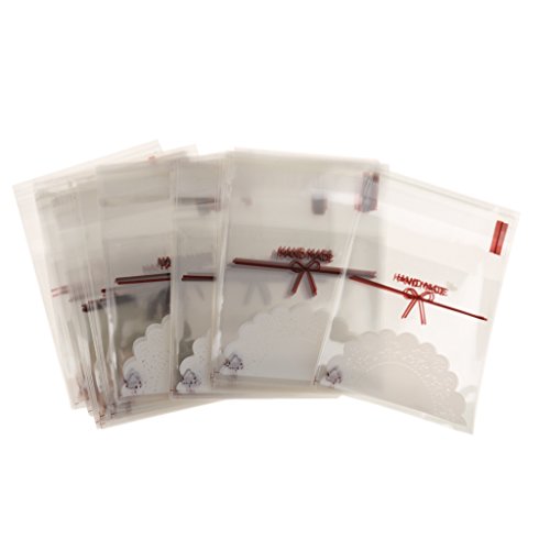 Generic 100pcs Spitze Selbstklebendes Cookie Süßigkeiten Geschenkbeutel Geburtstag - 2