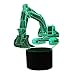 Produktbild 3D dekoratives Nachtlicht Nachtlicht für Kinder Geburtstagsgeschenk 3D Illusion Lampe Optische Bagger Form Home Decor 5 Farbwechsel mit Bluetooth-Lautsprecher Farbe Atmosphäre Lampe Emotionales Nachtl