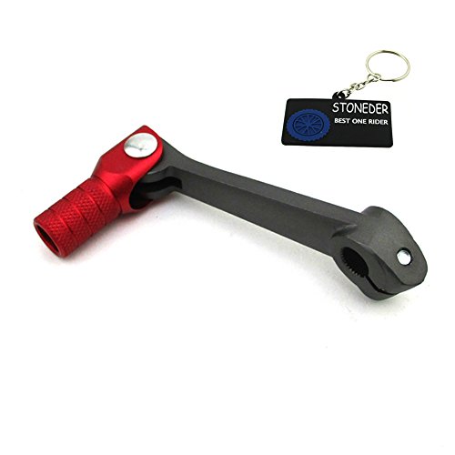 Stoneder - Leva del cambio corta e pieghevole, in alluminio, per motociclette Pit e Dirt di fabbricazione cinese da 50 cc, 70 cc, 90 cc, 110 cc, 125 cc, 140 cc, 150 cc e 160 cc