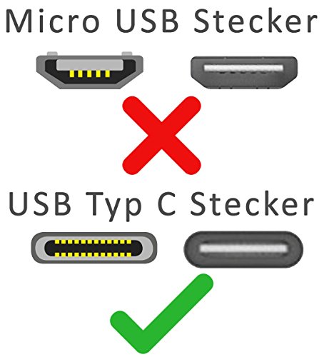 Original COVERLOUNGE – Nylon USB Typ C Kabel [3-Pack] / Datenkabel / Ladekabel [2.1 A] für alle Samsung Smartphones mit USB Typ C Anschluss | Farbe: Weiß / Silber | Länge: 1 Meter / 1m - 5