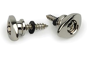 Planet Waves PWEEP202 Elliptical End Pins - Chrome, 1.0 in*0.07 in*0.05 in