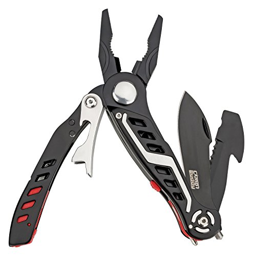 CampBuddy Multitool Mit 12 Outdoor- und Rettungsfunktionen + Nylon-Gürtelholster - 2