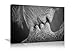 Produktbild AMEMNY Wall Decor Schwarz und Weiß Love Kiss Abstrakter Kunstdruck auf Leinwand Wandbild Kunstdruck Adam und Eve Bild Modern Home Decor gerahmt fertig Zum Aufhängen 24''Hx36''W Artwork-02