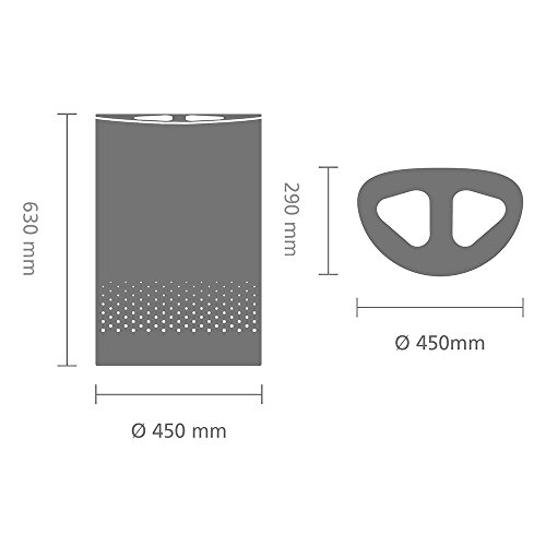 Brabantia 105005 Wäschebox Selector, Kunststoffdeckel, 55 L, weiß - 9