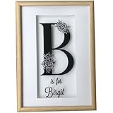 Personalisiertes Monogramm Bild mit Namen *Hochzeit*Geburtstag*Neues Heim*Geburt*