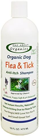 Mad About Organics All Natural Dog Puppy Flea &amp; Tick Shampoo Concentrate 16oz