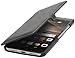 Produktbild StilGut Book Type Case mit Clip, Huelle Leder-Tasche fuer Huawei Mate 9. Seitlich klappbares Flip-Case aus Echtleder fuer das Original Huawei Mate 9, Schwarz