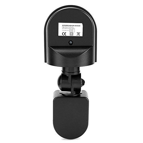 Preisvergleich Produktbild Bewegungsmelder, Infrarot-Sensor, Bewegungsmelder, Einstellbarer PIR Körperbewegungsmelder für Flur, Garage, Terrasse, WC weiß