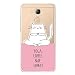 Produktbild Hülle für Honor 6C Pro / Honor V9 Play (Gilt nicht für Honor 6C und Honor V9) , IJIA Transparente Niedlich Weiße Katze TPU Weich Silikon Stoßkasten Cover Handyhülle Schutzhülle Handyhüllen Schale Case Tasche für Huawei Honor 6C Pro / Honor V9 Play (5.2")