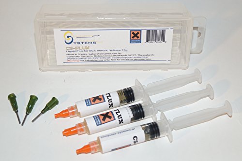 CS-FLUX reballing flusso liquido viscosità senza alogeni bassa per BGA componente rilavorazione reflow 15g. Ideale per VGA riparazioni GPU